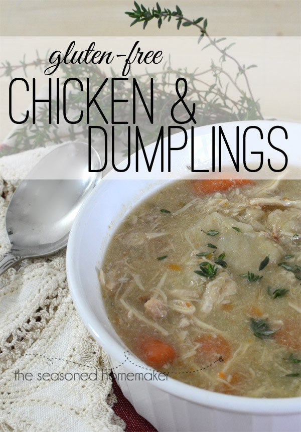 Gluten Free Chicken And Dumplings
 The Seasoned HomemakerEasy Gluten Free Chicken & Dumplings