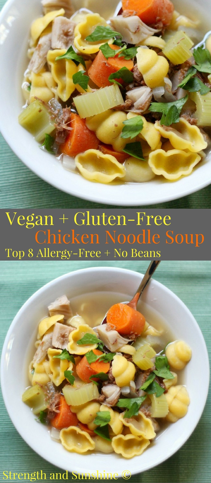 Gluten Free Chicken Noodle Soup
 Vegan Gluten Free Chicken Noodle Soup Allergy Free No