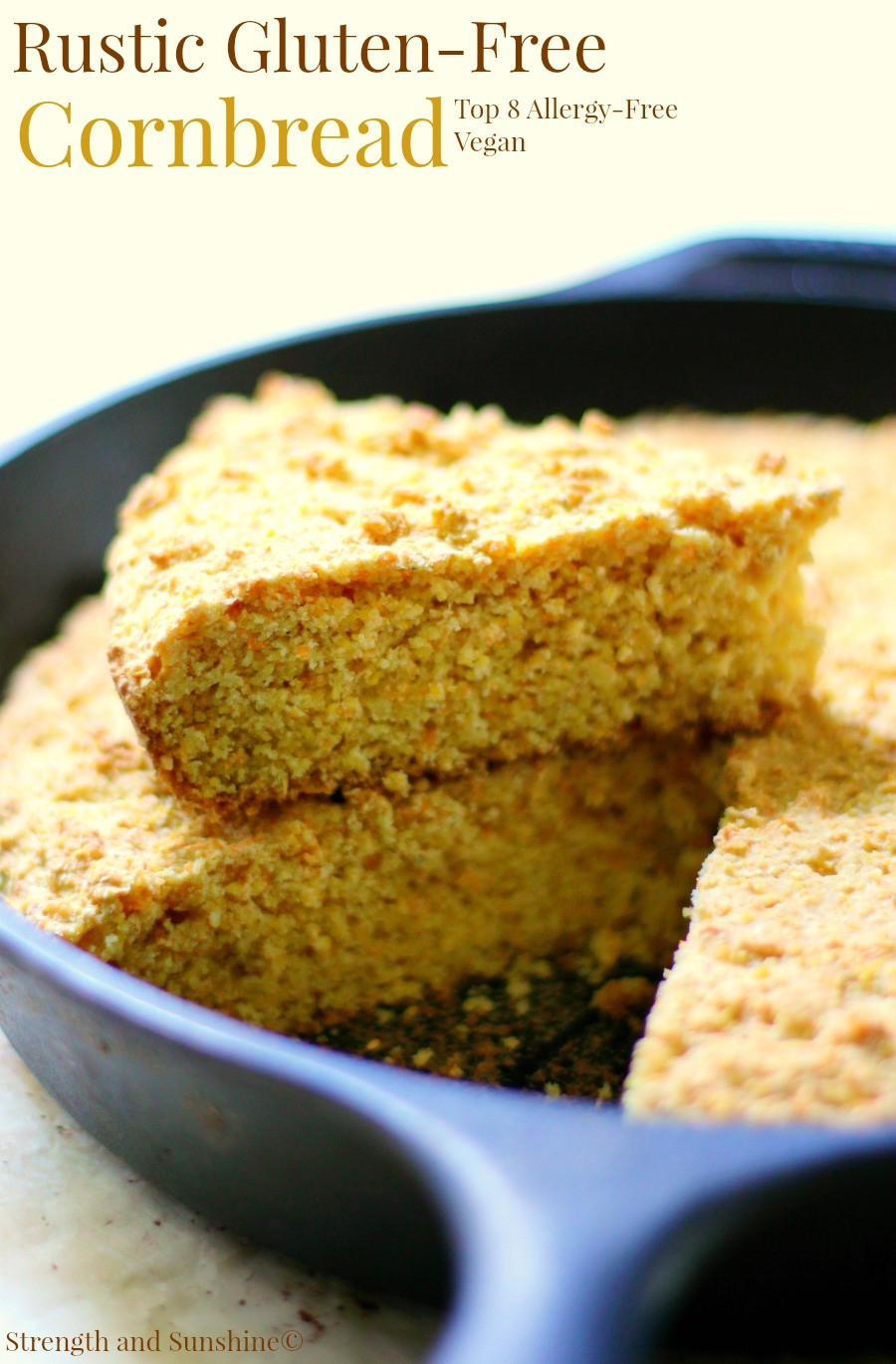 Gluten Free Cornbread
 Rustic Gluten Free Cornbread