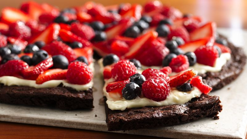 Gluten Free Desserts Recipes
 Gluten Free Brownie and Berries Dessert Pizza recipe from