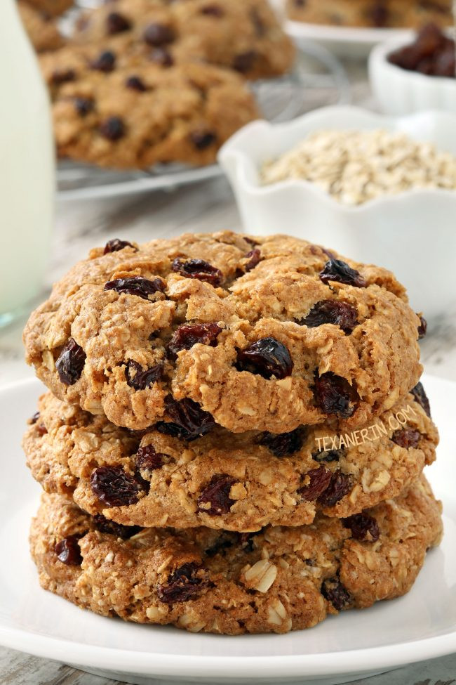 Gluten Free Oatmeal Raisin Cookies
 Gluten free Oatmeal Cookies dairy free Texanerin Baking