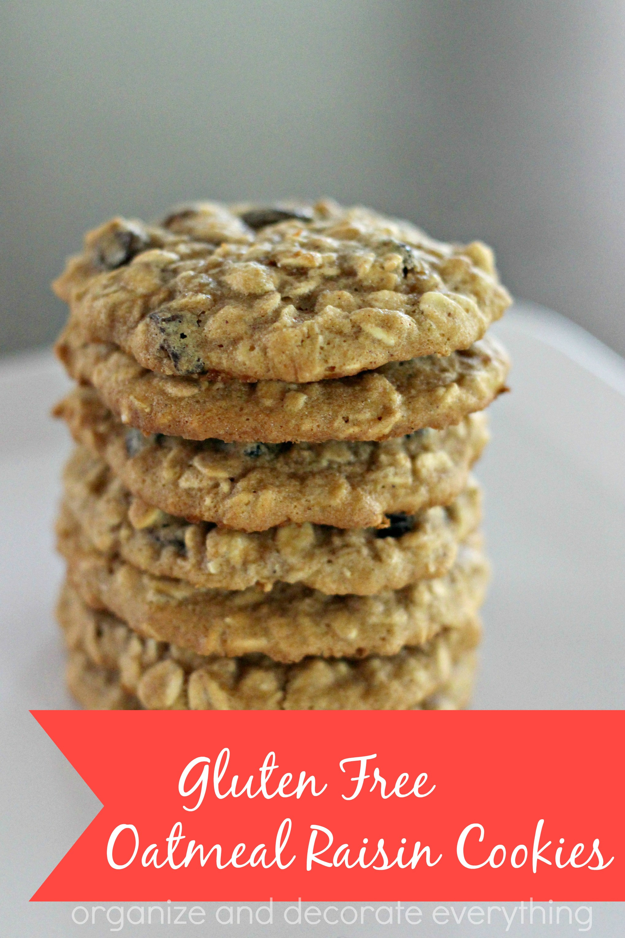 Gluten Free Oatmeal Raisin Cookies
 Gluten Free Oatmeal Raisin Cookies Organize and Decorate