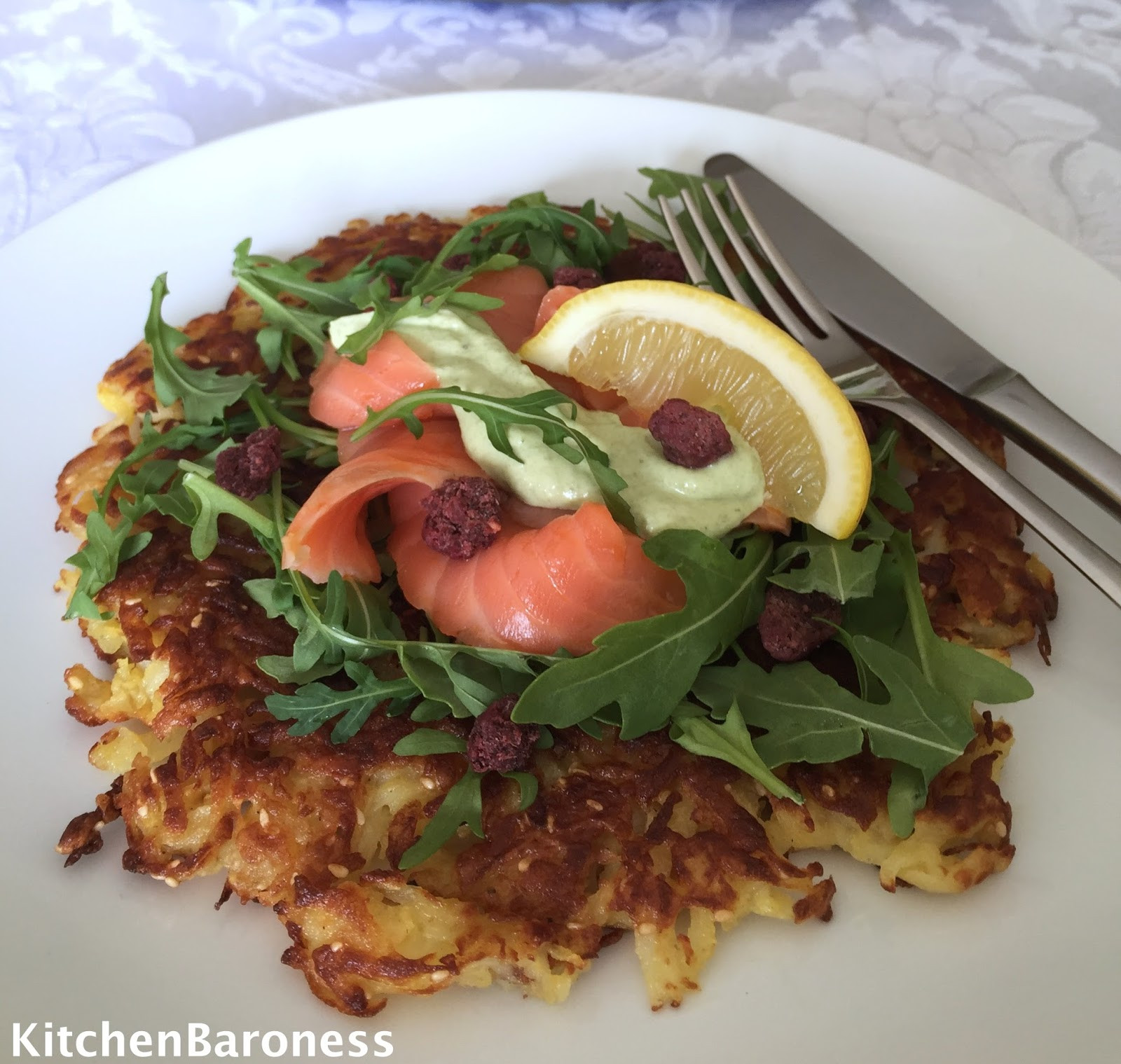 Gluten Free Potato Pancakes
 KitchenBaroness Egg And Gluten Free Potato Pancakes With