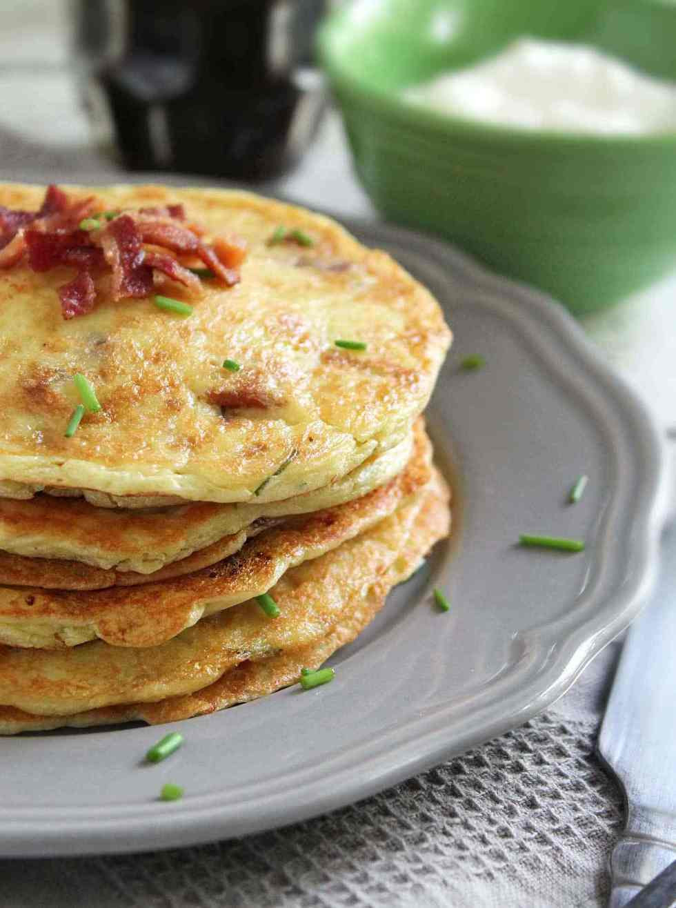 Gluten Free Potato Pancakes
 Gluten Free Potato & Bacon Pancakes