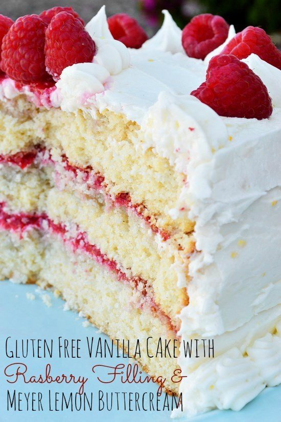 Gluten Free Vanilla Cake Recipe
 Gluten Free Vanilla Cake with Raspberry Filling and Meyer