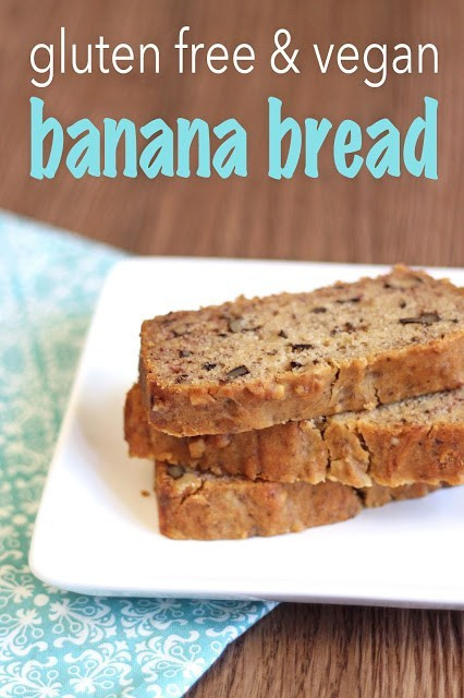 Gluten Free Vegan Banana Bread
 guest post…gluten free vegan banana bread