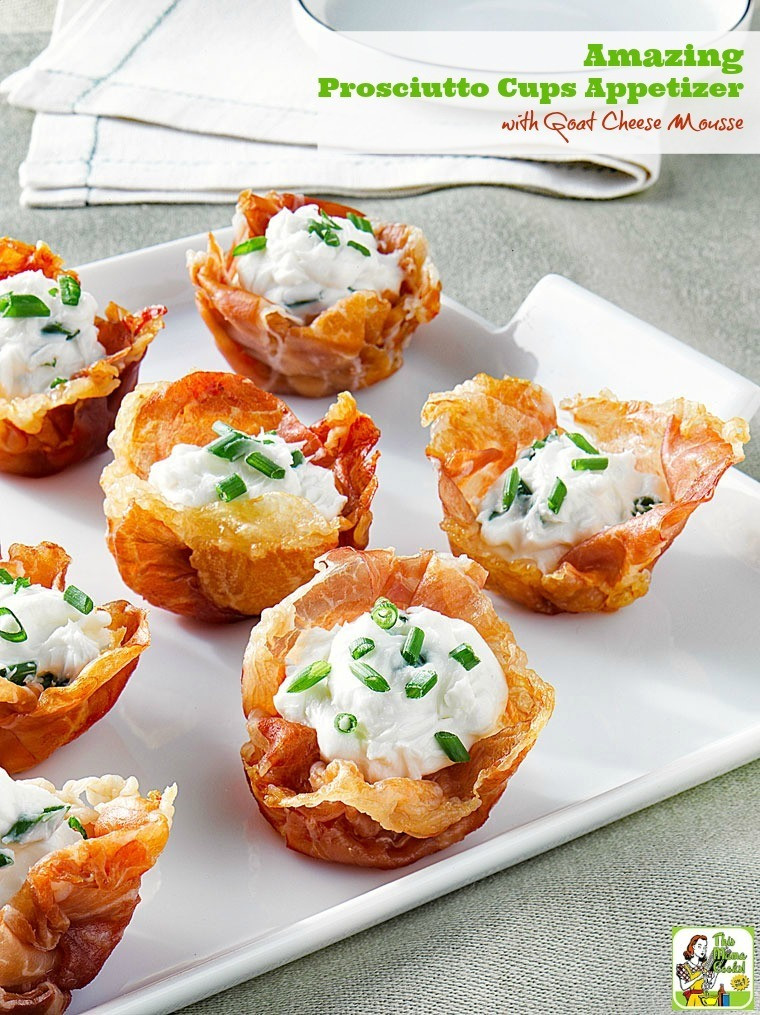 Goat Cheese Appetizers
 Amazing Prosciutto Cups Appetizer with Goat Cheese Mousse