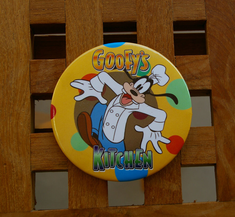 Goofy'S Kitchen Dinner
 Walt Disney "Goofy s Kitchen " Lapel Pin Pinback 3" Round