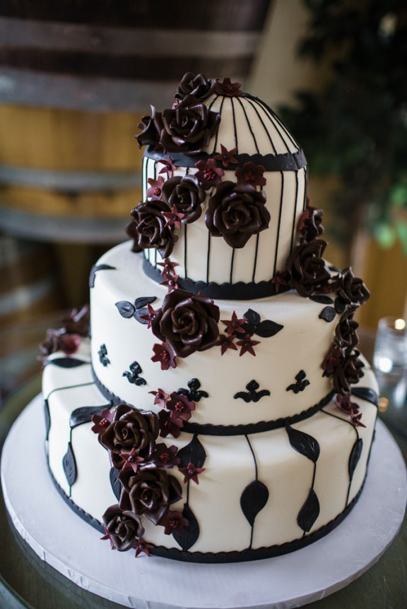 Gothic Wedding Cakes
 Gothic California Winery Wedding Sarah and Brandin · Rock