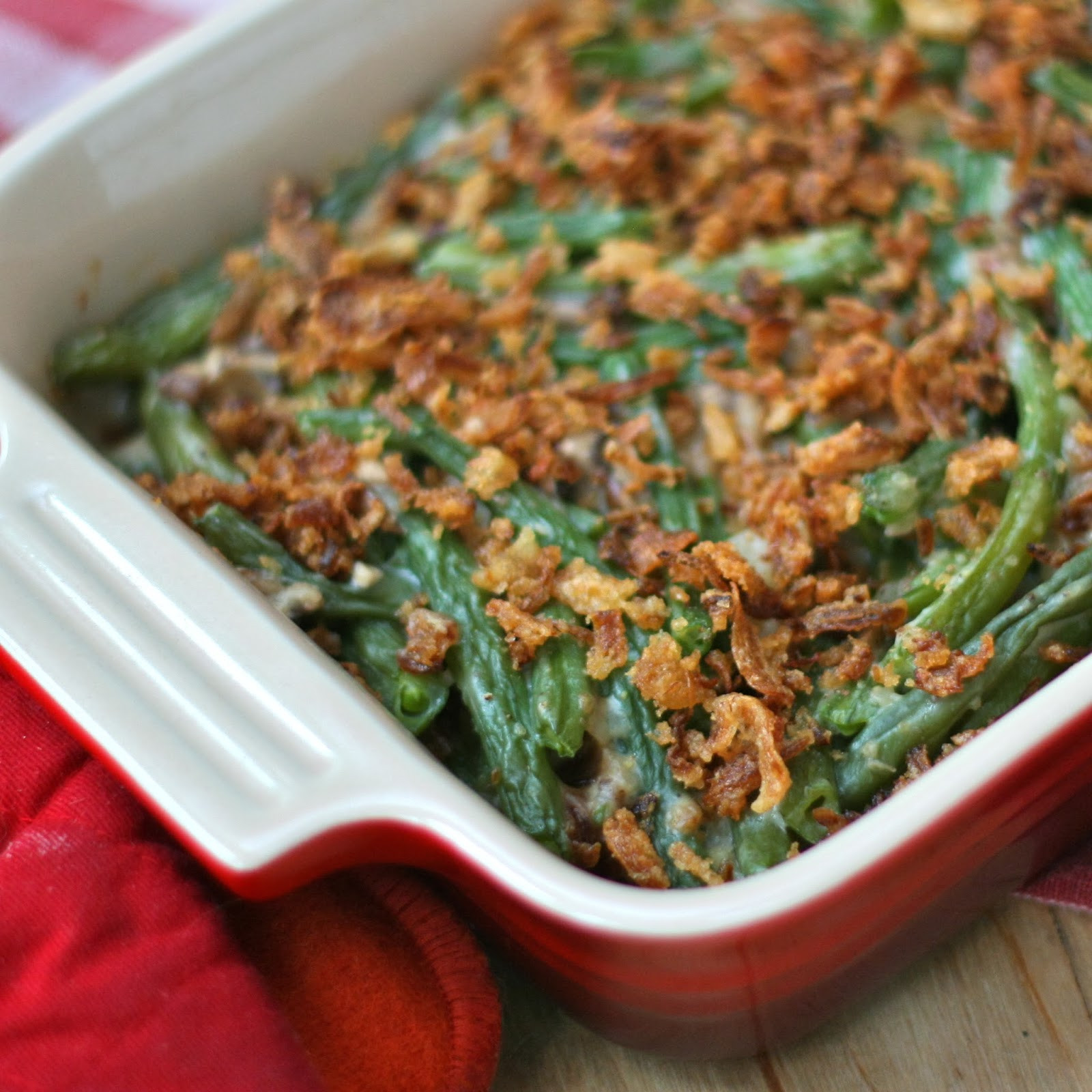 Green Bean Caserole
 G is for Green Bean Casserole with homemade ingre nts