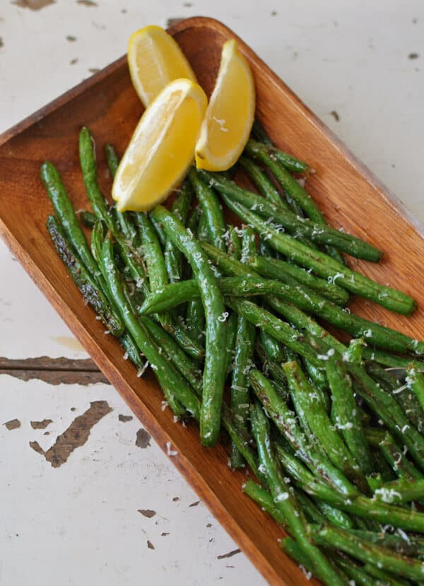 Green Bean Recipe Oven
 Clean Eating Garlic Lemon Parmesan Oven Roasted Green