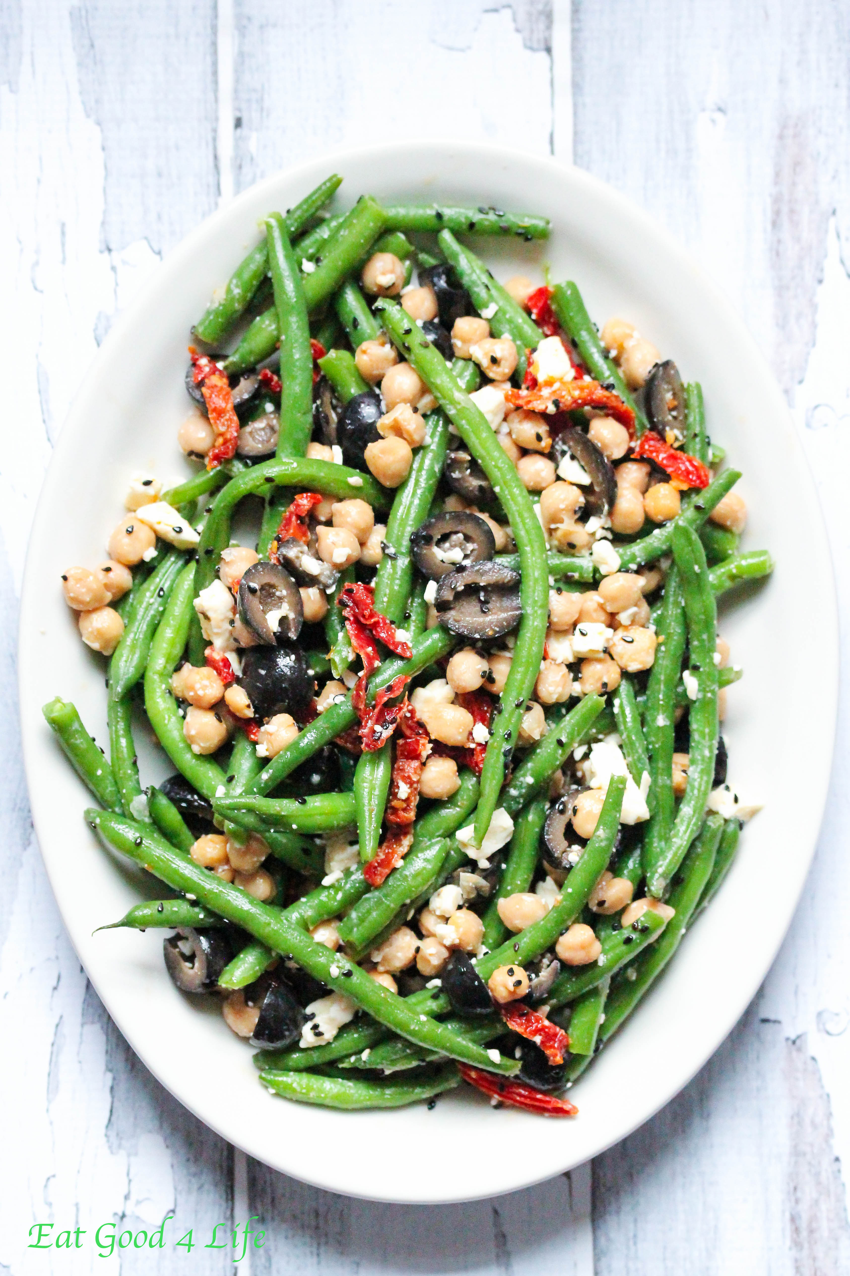 Green Bean Salad
 Green bean chickpea salad