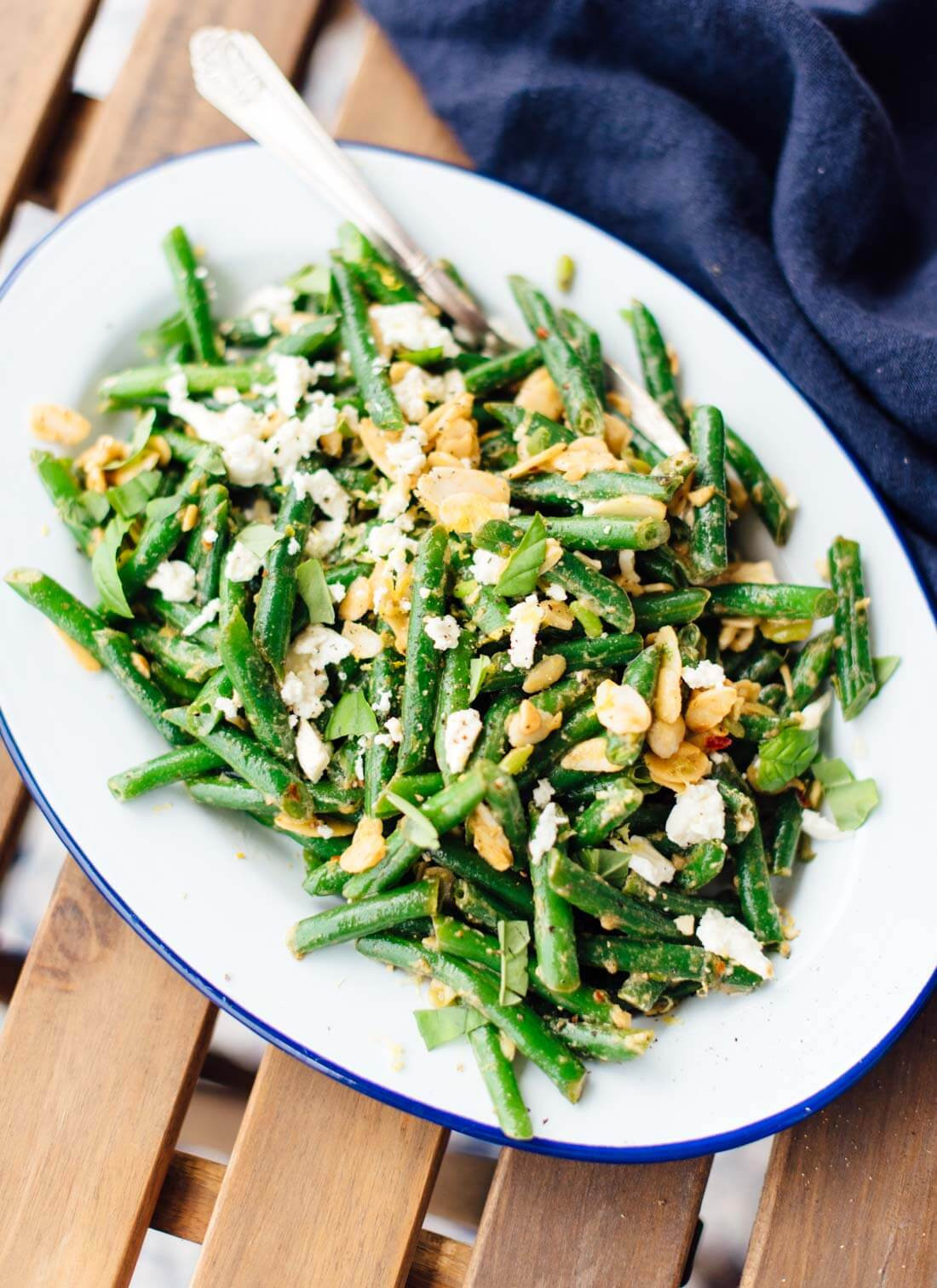 Green Bean Salad
 Green Bean Salad with Toasted Almonds & Feta Cookie and Kate