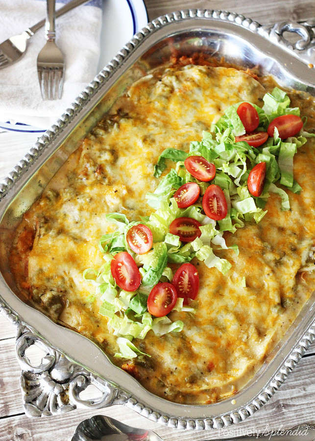 Green Chicken Enchiladas
 Green Chile Chicken Enchiladas Traditional New Mexico Recipe