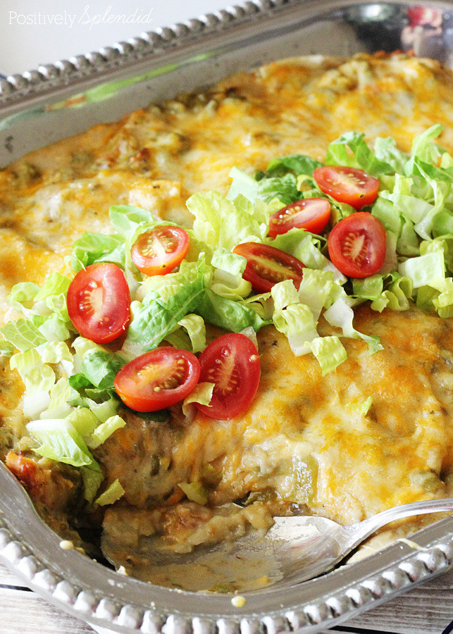 Green Chicken Enchiladas
 Green Chile Chicken Enchiladas Traditional New Mexico Recipe