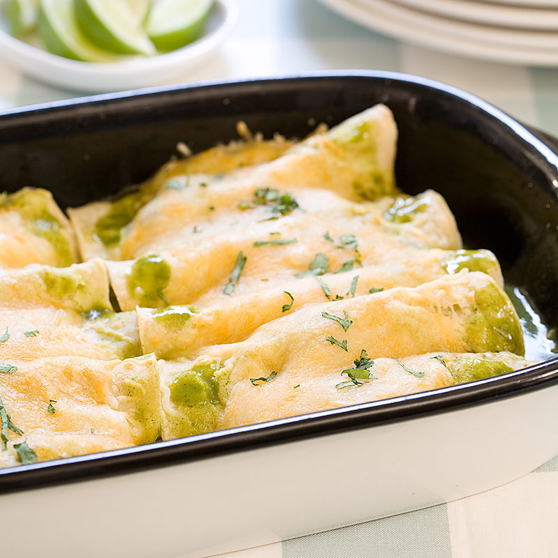 Green Chicken Enchiladas
 Green Chicken Enchiladas