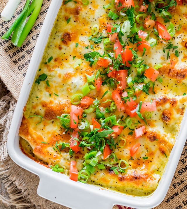 Green Chile Chicken Enchilada Casserole
 Cookbook Jo Cooks