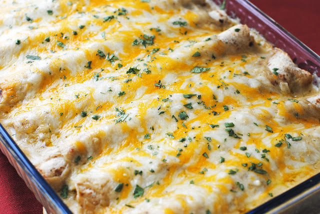 Green Chili Chicken Enchiladas
 Green Chile Chicken Enchiladas