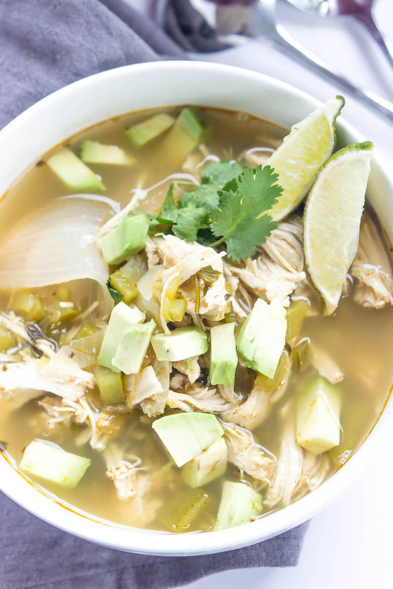 Green Chili Chicken Soup
 Slow Cooker Green Chile Chicken Soup Wicked Spatula