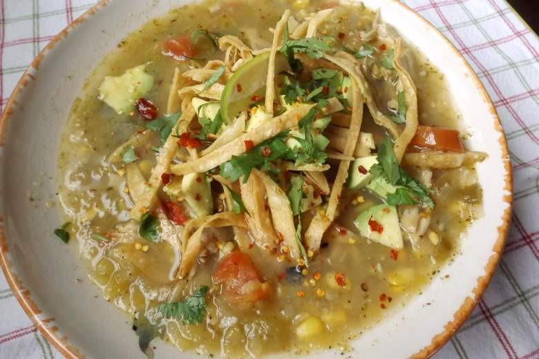 Green Chili Chicken Soup
 Chicken Tortilla Soup with Roasted Green Chilies Recipe