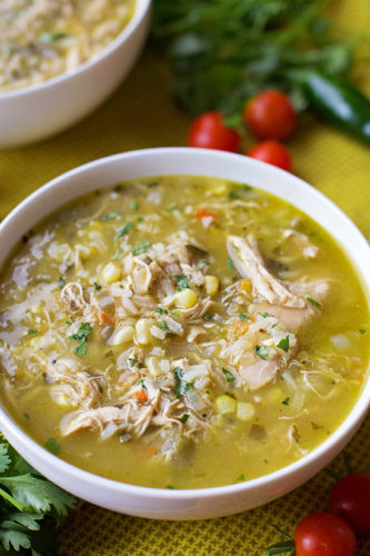 Green Chili Chicken Soup
 new mexico green chile chicken soup