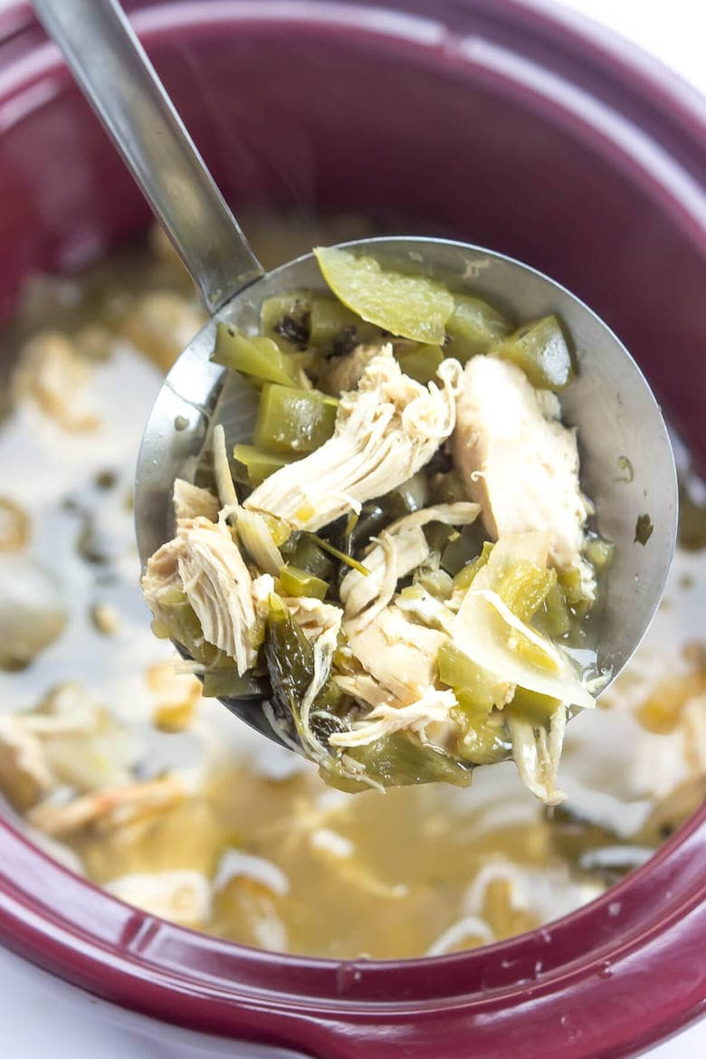 Green Chili Chicken Soup
 Slow Cooker Green Chile Chicken Soup Wicked Spatula