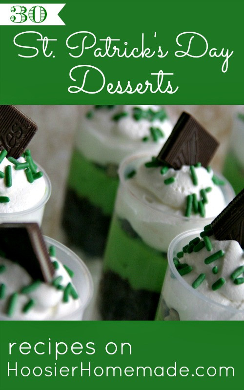 Green Desserts For St Patrick'S Day
 30 St Patrick s Day Desserts Hoosier Homemade