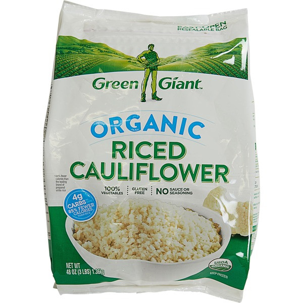 Green Giant Riced Cauliflower
 Green Giant Organic Riced Cauliflower 48 oz from Costco