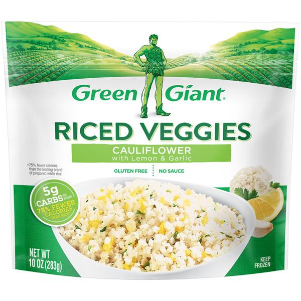 Green Giant Riced Cauliflower
 Green Giant Cauliflower with Lemon & Garlic Riced Veggies