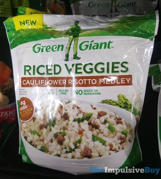 Green Giant Riced Cauliflower
 SPOTTED ON SHELVES FROZEN FOOD EDITION 9 29 2017 The