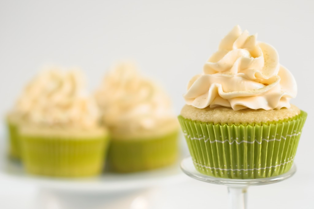 Green Tea Cupcakes
 Green Tea Cupcakes with Honey Frosting Baked In