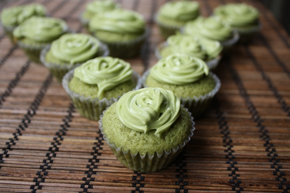 Green Tea Cupcakes
 Irresistibly Delectable Mini Green Tea Cupcake Recipe