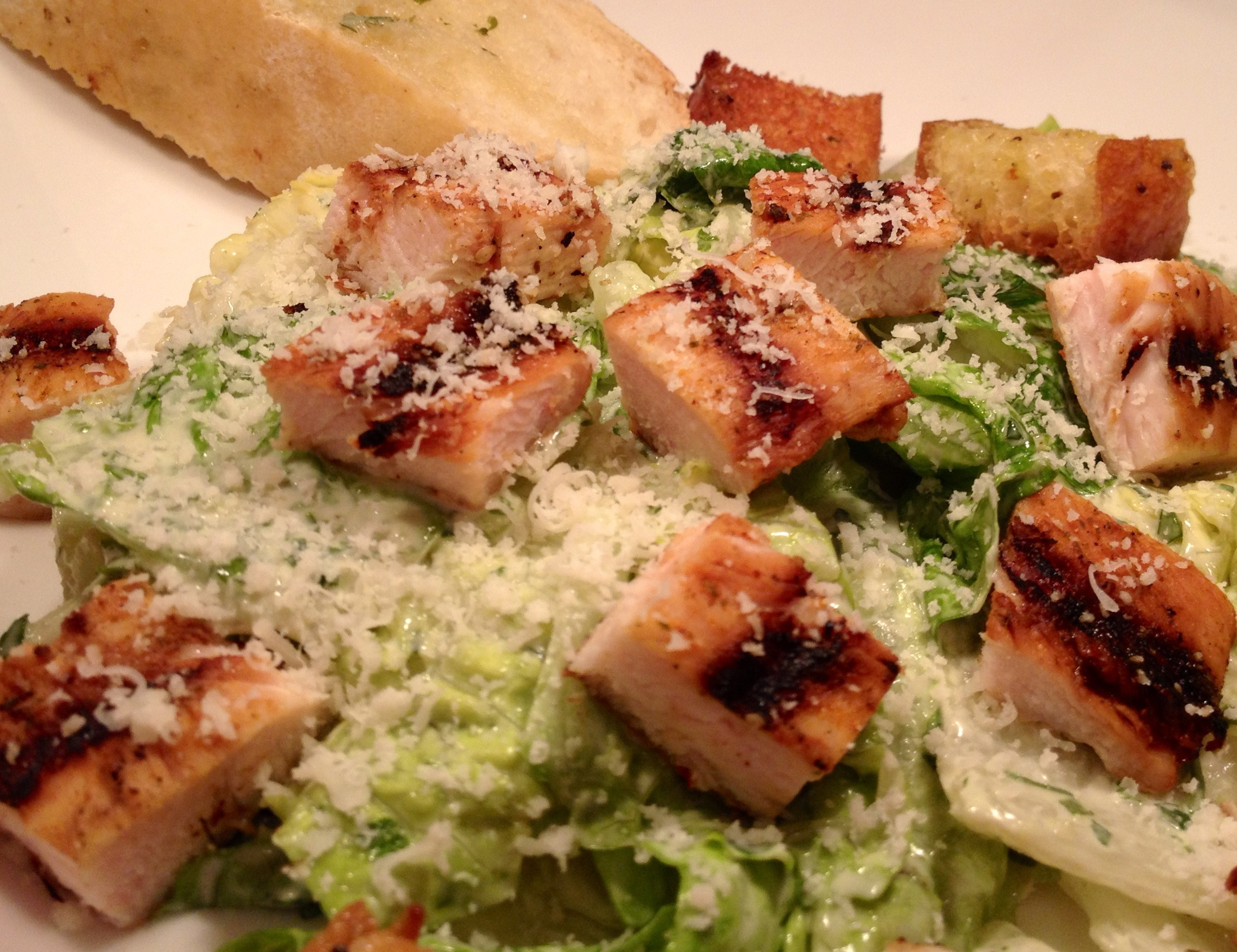 Grilled Chicken Caesar Salad
 Grilled Chicken Caesar Salad with Homemade Croutons