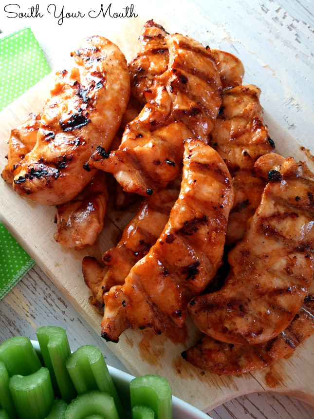 Grilled Chicken Tenders
 South Your Mouth Buffalo Feathers Chicken Tenders with