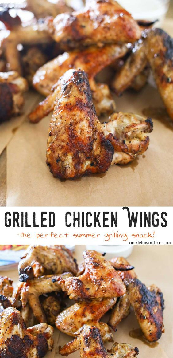 Grilled Chicken Wings Recipe
 Grilled chicken recipes Grilled chicken wings and Summer