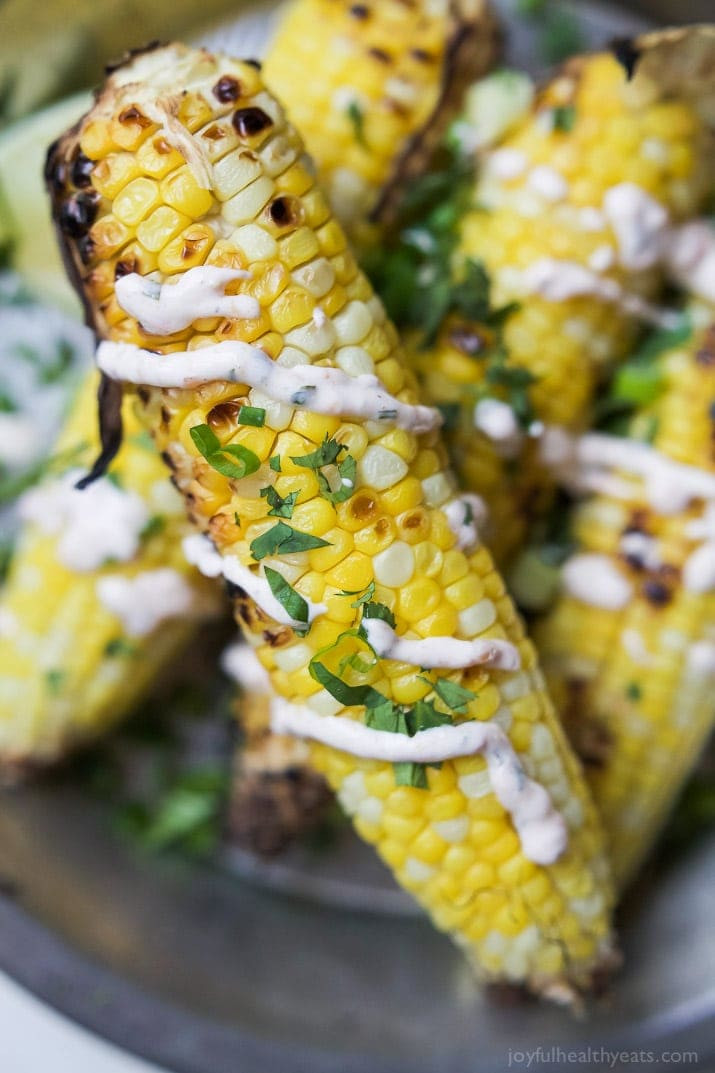 Grilled Corn On The Cob Recipe
 Grilled Corn on the Cob with Creamy Roasted Jalapeno Sauce