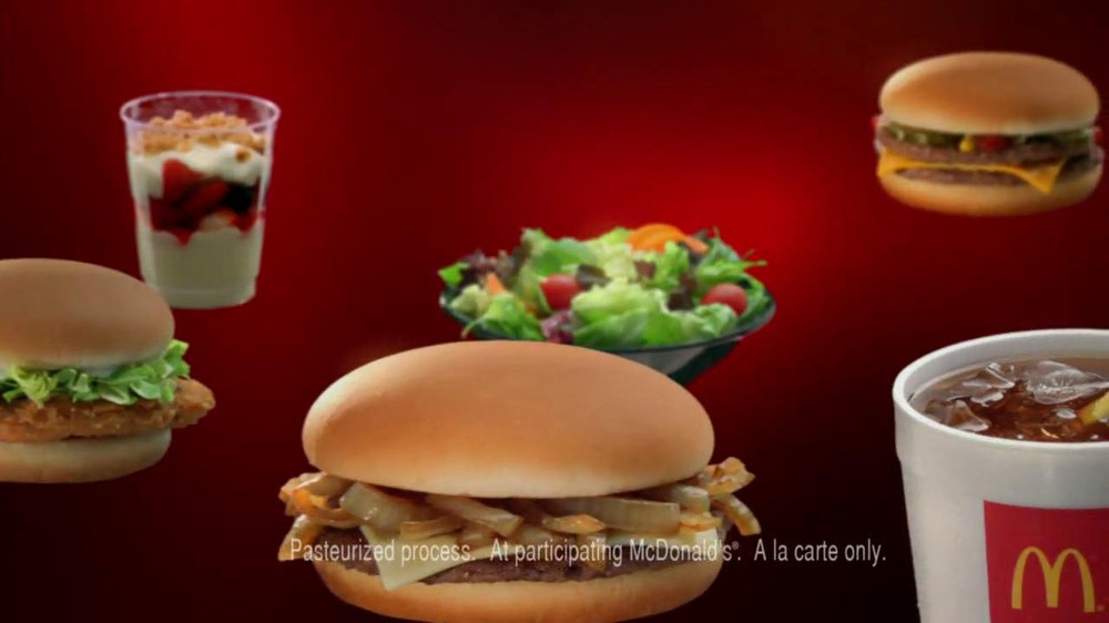 Grilled Onion Cheddar Burger
 McDonald s Dollar Menu TV mercial Grilled ion