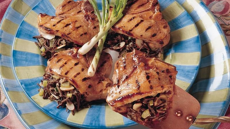 Grilled Stuffed Pork Chops
 Grilled Wild Rice Stuffed Pork Chops recipe from Betty Crocker