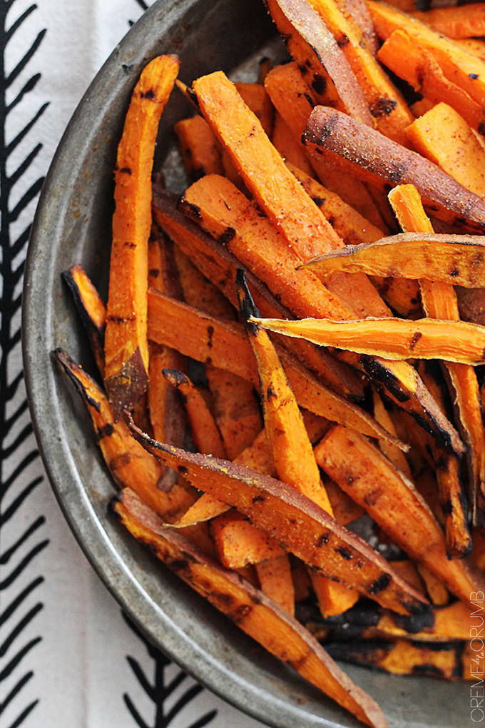 Grilled Sweet Potato Fries
 Sweet Hot BBQ Tater Fries Recipe — Dishmaps