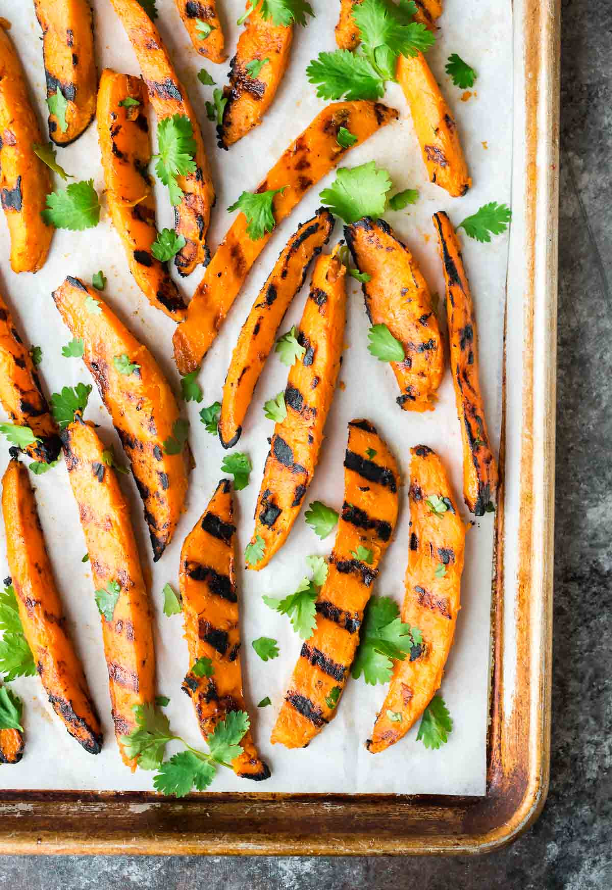 Grilled Sweet Potato Fries
 Grilled Sweet Potato Fries