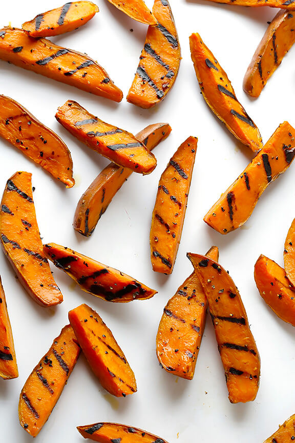 Grilled Sweet Potato Fries
 Grilled Sweet Potato Fries