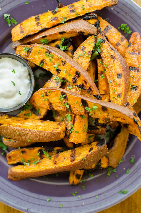 Grilled Sweet Potato
 Baked Sweet Potatoes on the BBQ — Living Lou