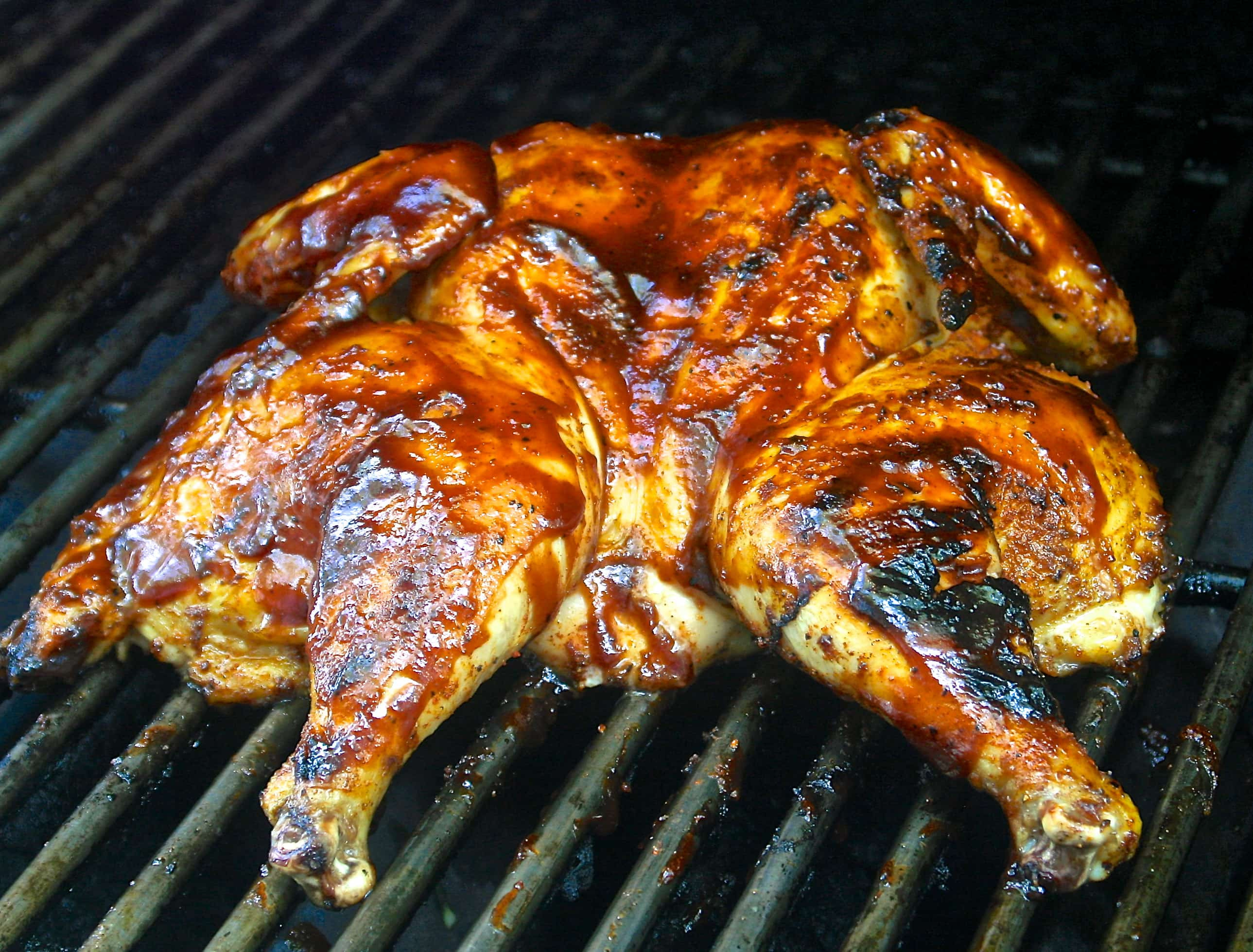Grilling Whole Chicken
 Grilled Butterflied & Barbecued Whole Chicken Wildflour