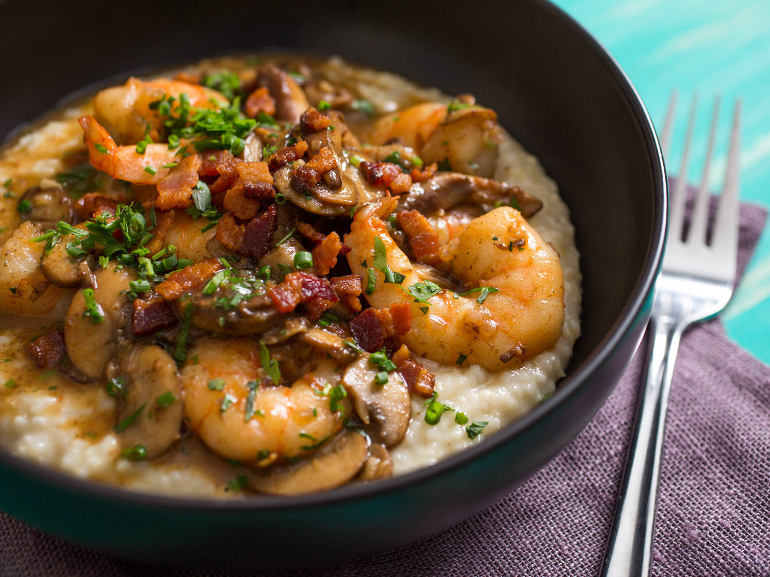 Grits And Shrimp
 Upgrade Your Shrimp and Grits With Mushrooms Bacon and