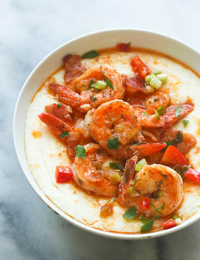 Grits And Shrimp
 Cajun Shrimp and Grits Immaculate Bites