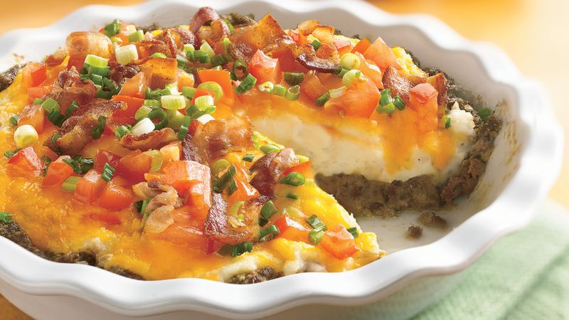 Ground Beef And Potato Recipes
 Ground Beef and Twice Baked Potato Pie Recipe Pillsbury