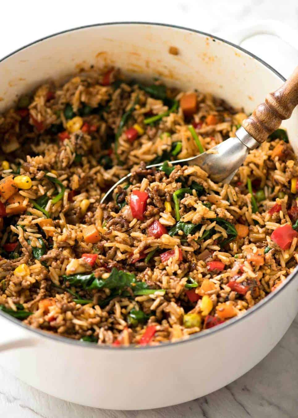 Ground Beef And Rice Recipes Quick
 Beef and Rice with Veggies