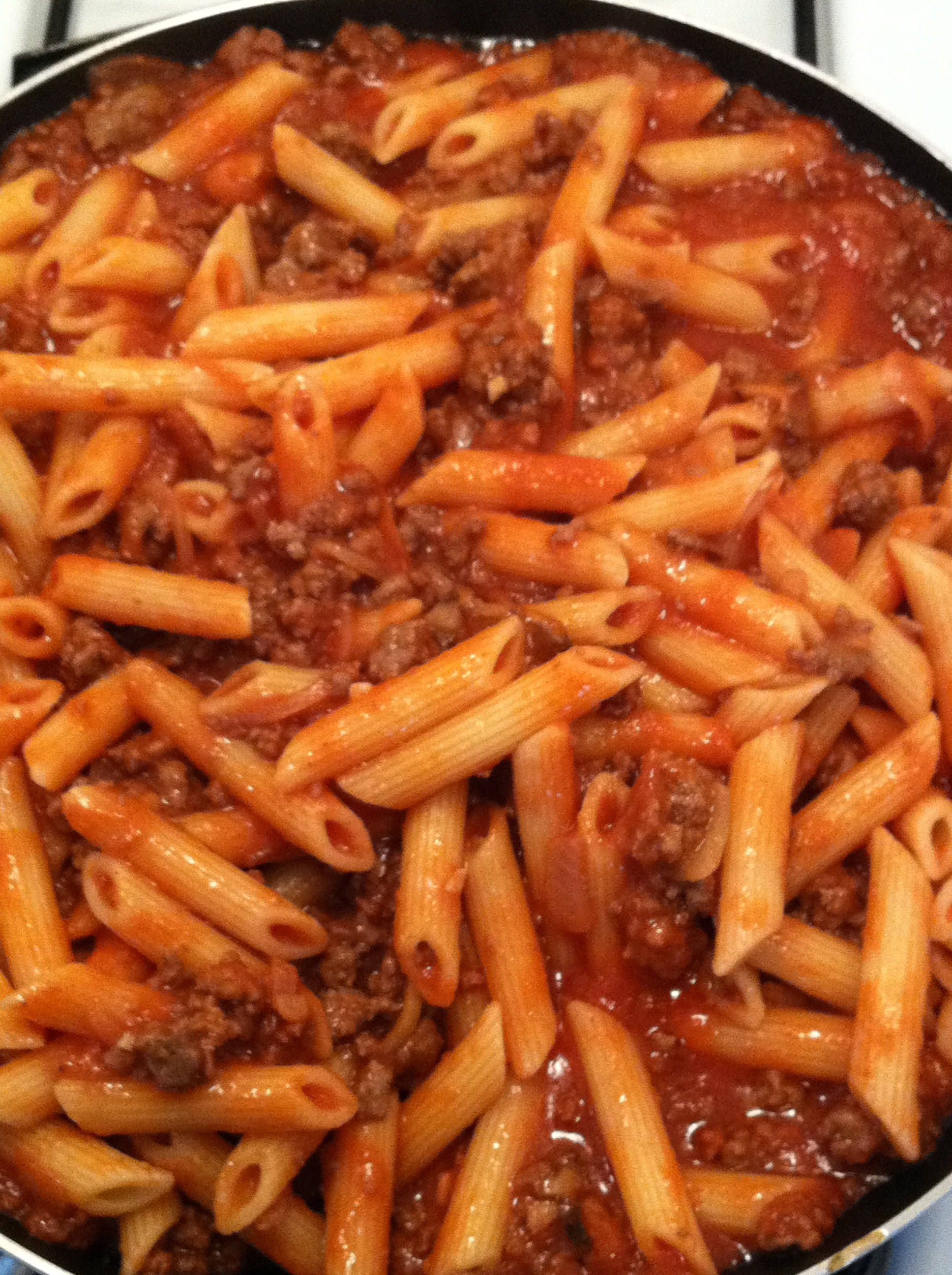 Ground Beef Spaghetti
 Penne Pasta and Meat Sauce