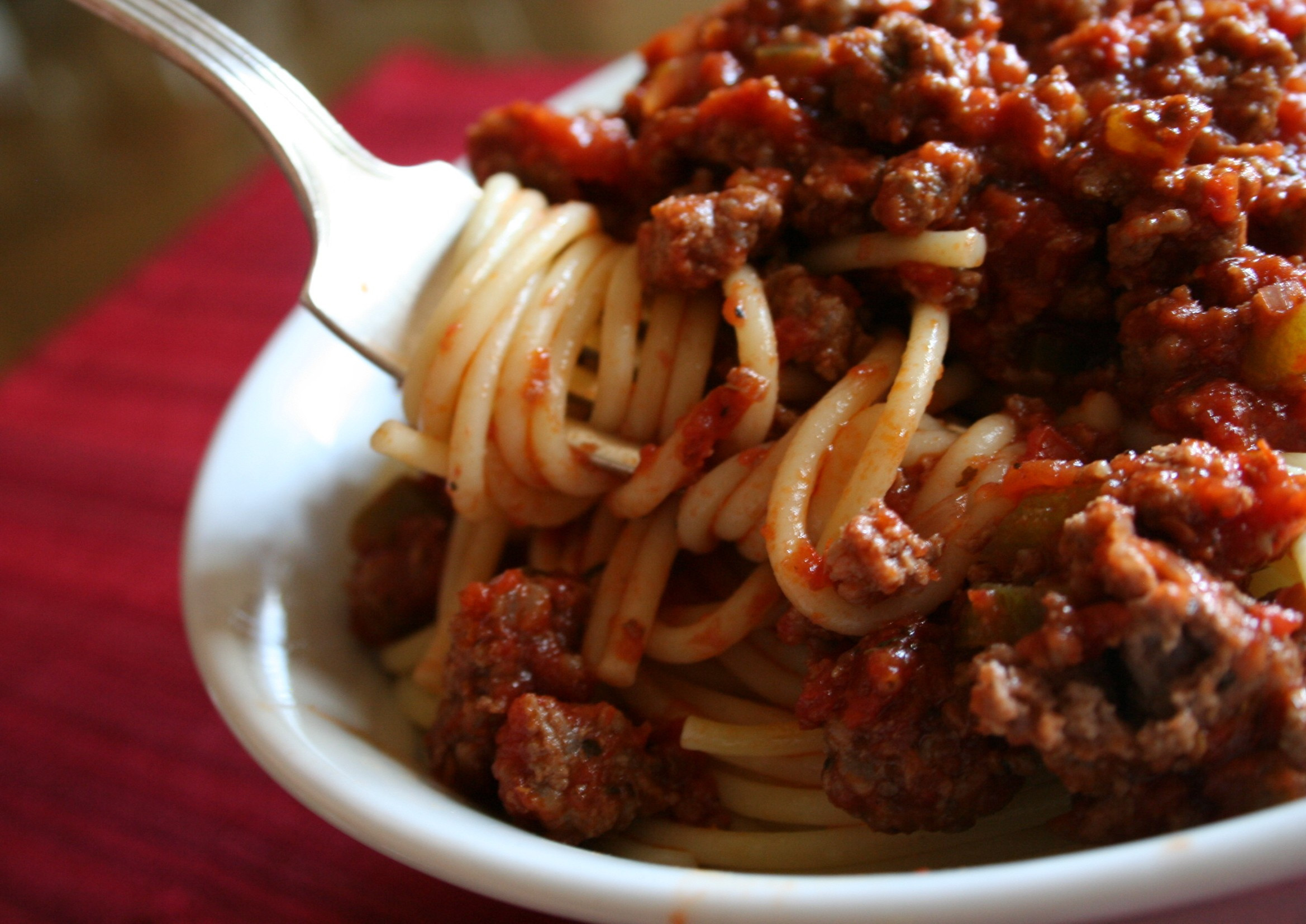 Ground Beef Spaghetti
 Mama’s Spaghetti