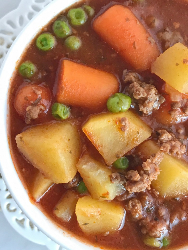 Ground Beef Stew
 Slow Cooker Hearty Ground Beef Stew To her as Family